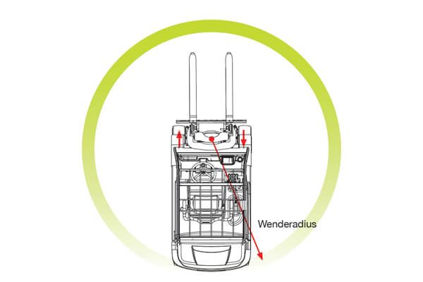 clark four wheel electric forklift